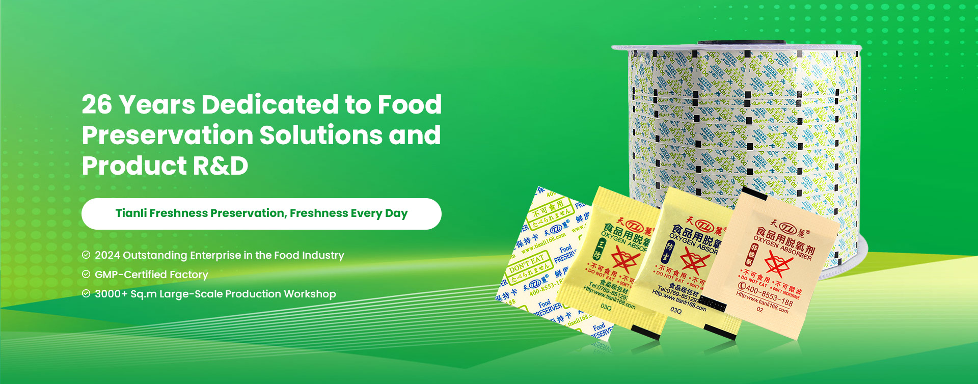26 Years Dedicated to Food Preservation Solutions and Product R&D